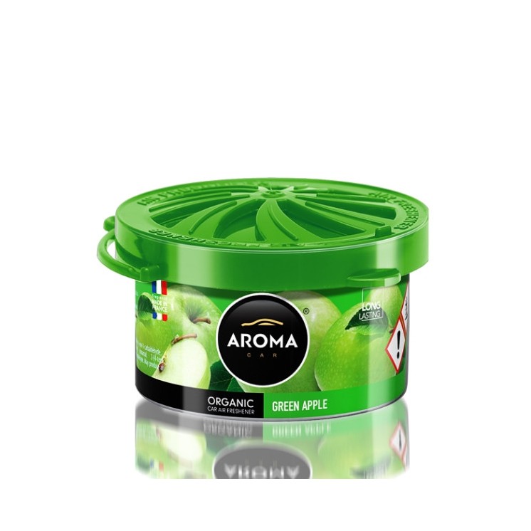 Aroma Car Organic Odświeżacz powietrza do samochodu Green Apple 40 g