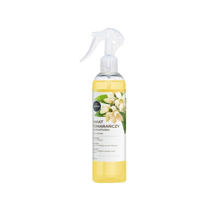 Aroma Home Odświeżacz powietrza w spray'u Kwiat Pomarańczy z Eukaliptusem 300 ml