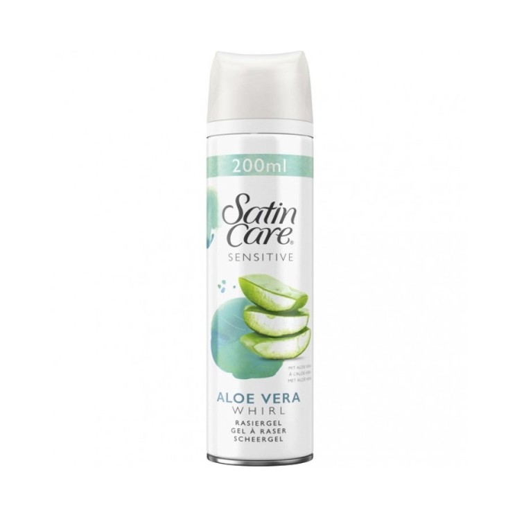 Gillette Woman Satin Care Sensitive Żel do golenia Aloe Vera 200 ml
