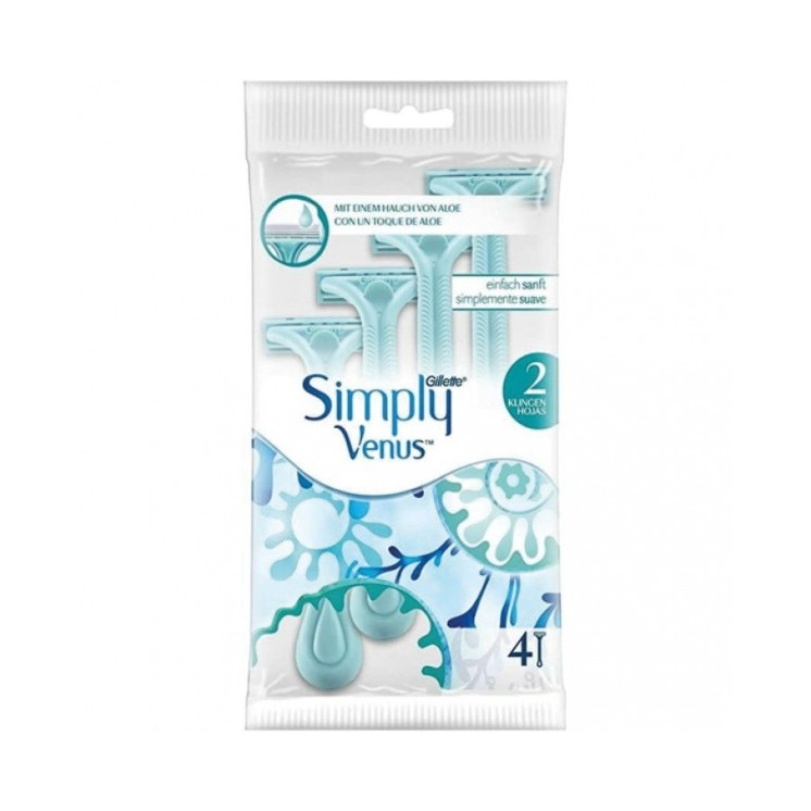Gillette Woman Simply Venus Maszynki do golenia 4 sztuki
