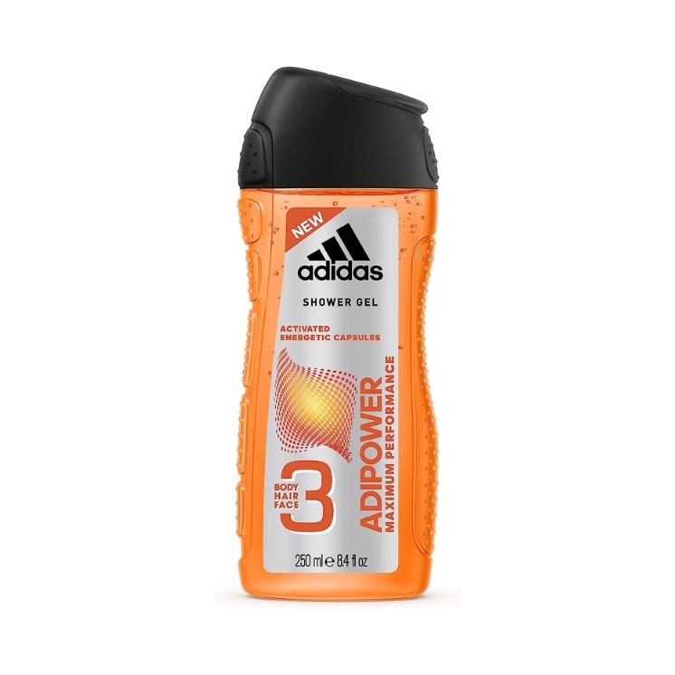 Adidas Żel pod prysznic dla mężczyzn 3in1 Adipower 250 ml
