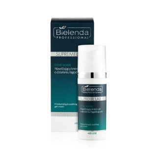 Bielenda Professional SUPREMELAB Men Line зволожуючий крем-гель для обличчя із заспокійливим ефектом 50 мл