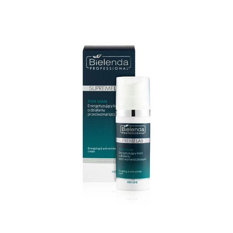Bielenda Professional SUPREMELAB Men Line energetyzujący Krem do twarzy o działaniu przeciwzmarszczkowym 50 ml