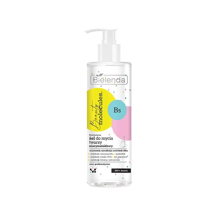 Bielenda Beauty Molecules Moleculaire gezichtsreinigingsgel niacimide 195 g