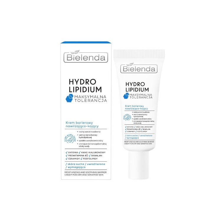 Bielenda Hydro Lipidium nawilżająco-kojący Krem do twarzy barierowy 50 ml