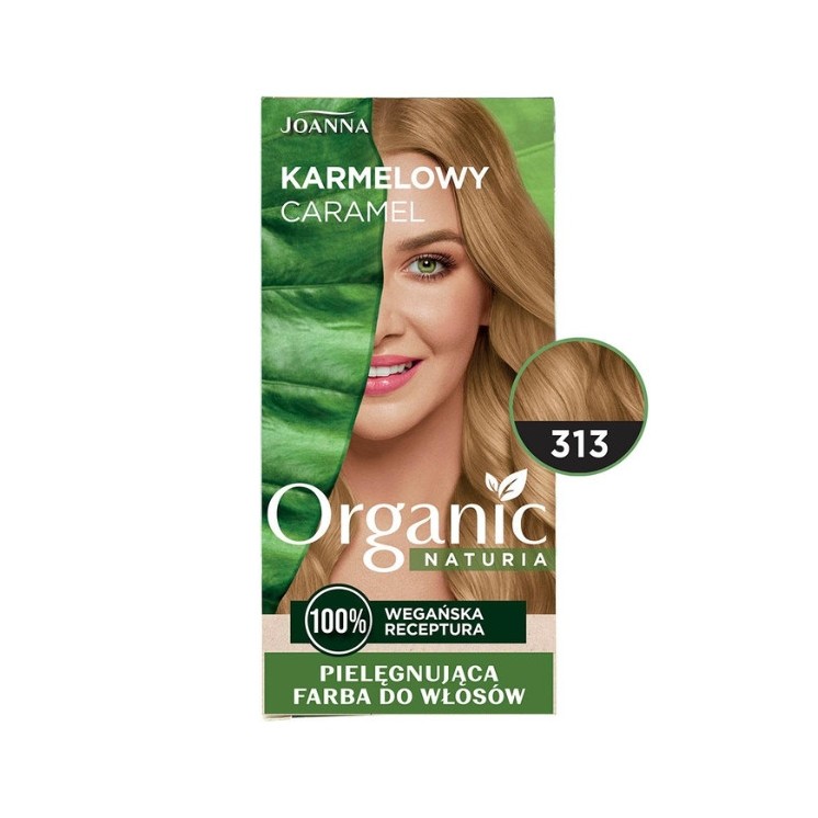 Joanna Naturia Organic Vegan Farba do włosów /313/ Karmelowy