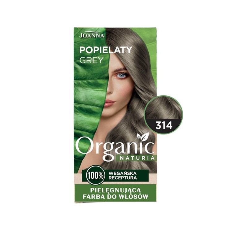 Joanna Naturia Organic Vegan Farba do włosów /314/ Popielaty