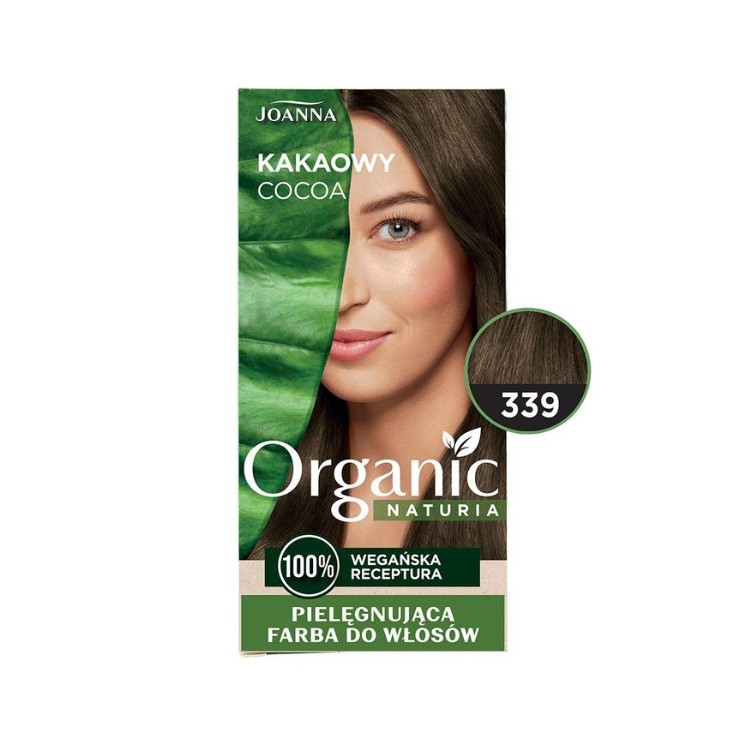 Joanna Naturia Organic Vegan Farba do włosów /339/ Kakaowy