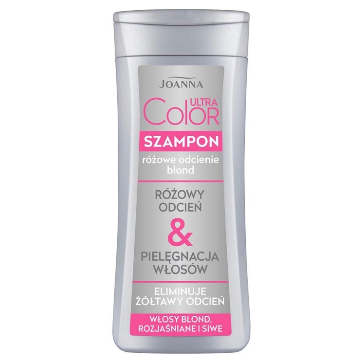 Joanna Ultra Color Szampon do włosów różowy blond 200 ml