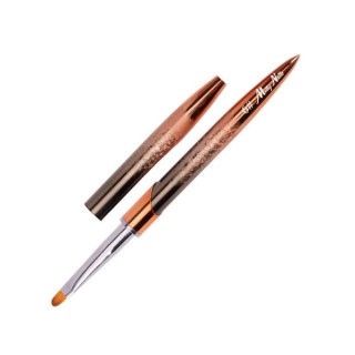 Кисть для гелю MollyLac овальна /6/ Ombre 1 шт