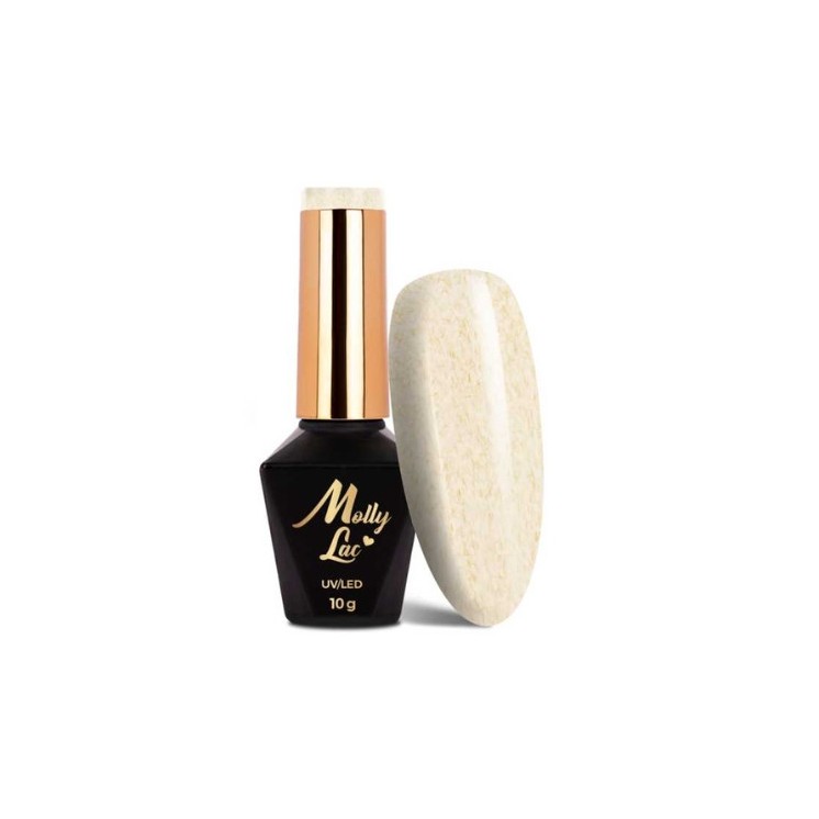 MollyLac /715/ Lakier hybrydowy z efektem sweterka Beige 10 g