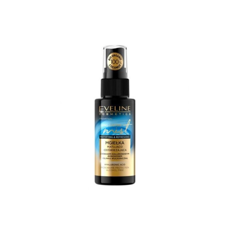 Eveline Long-Lasting Mist матуючий і освіжаючий спрей для обличчя Bio Coconut 50 мл