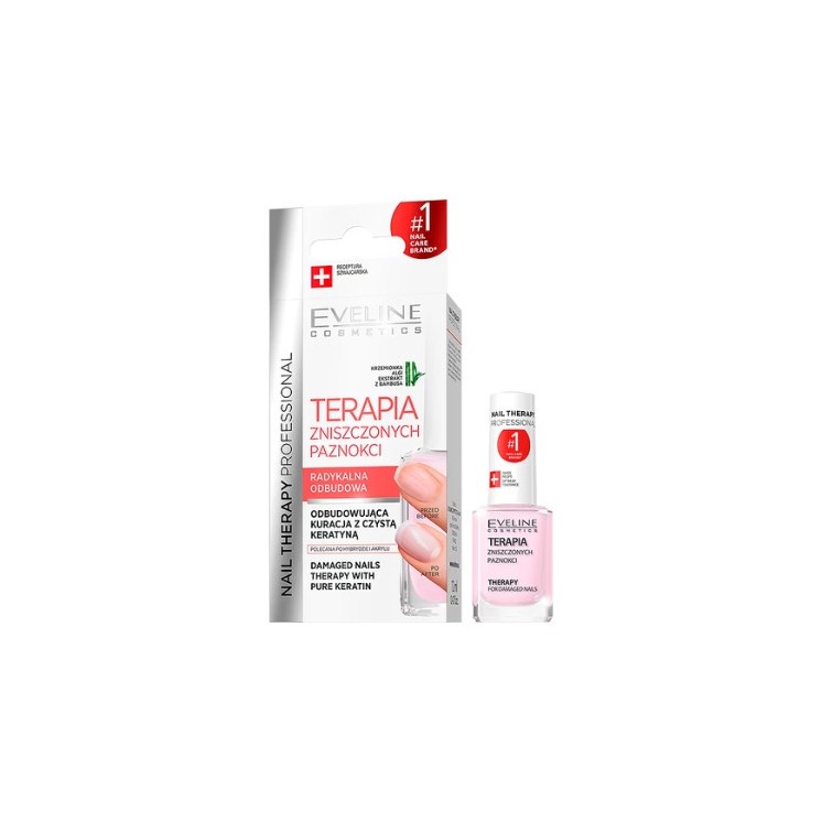 Eveline Professional Nail Therapy Therapy для пошкоджених нігтів Кондиціонер для нігтів 12 мл