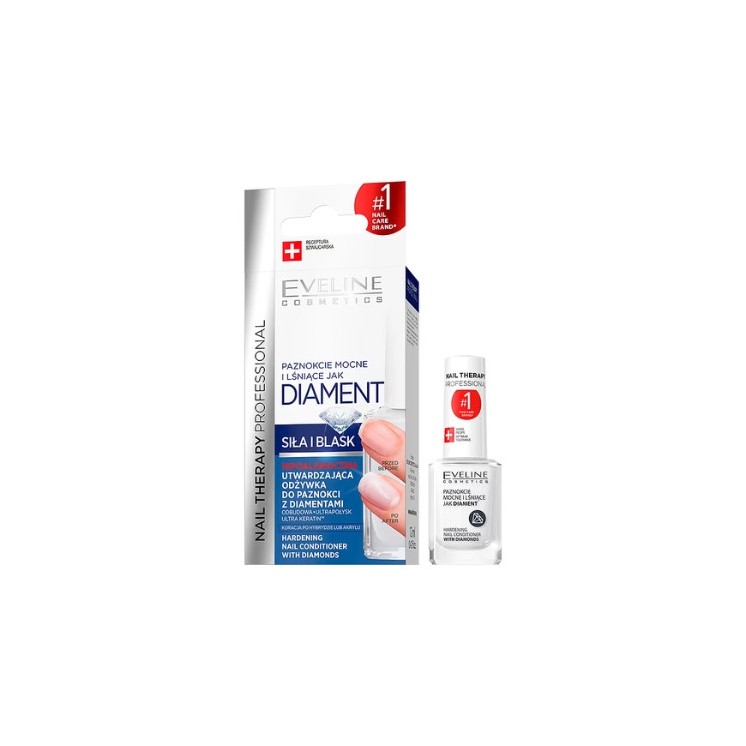 Eveline Professional Nail Therapy utwardzająca Odżywka do paznokci Diament 12 ml