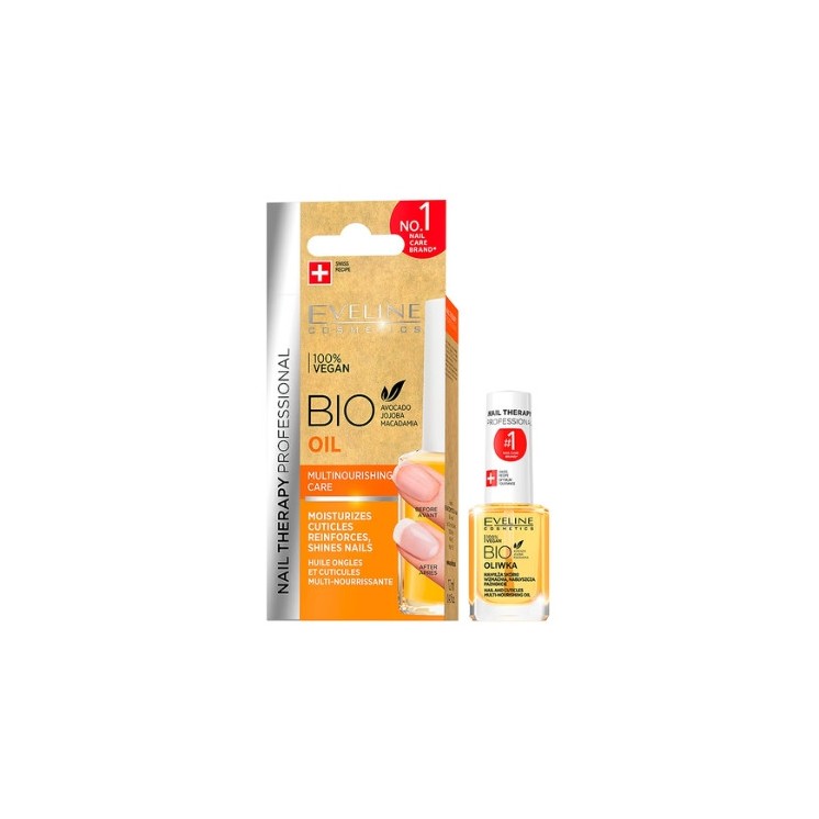 Eveline Professional Nail Therapy Bio мультиживильна олія для кутикули та нігтів 12 мл