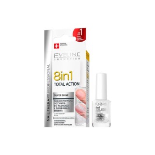 Eveline Professional Nail Therapy Total Action 8in1 Silver nail conditioner Eveline Professional Nail Therapy Total Action 8in1 Silver nail conditioner