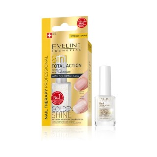 Eveline Professional Nail Therapy Total Action 8w1 Odżywka do paznokci Golden shine Eveline Professional Nail Therapy Total Action 8w1 Odżywka do paznokci Golden shine
