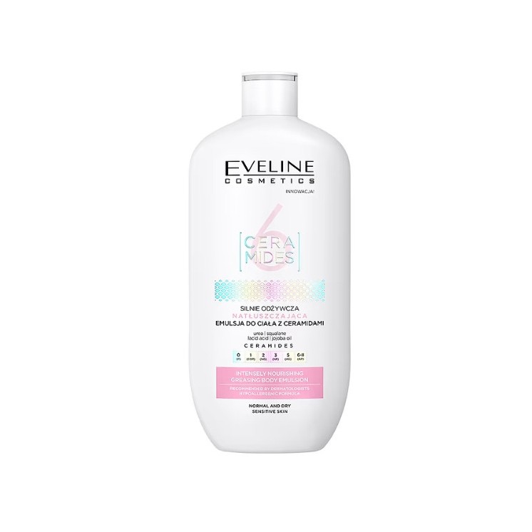 Eveline 6 CERAMIDES natłuszczająca Emulsja od ciała silnie odżywcza 350 ml