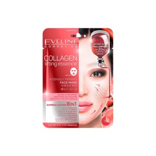 Eveline Collagen 8in1 intensief liftend Gezichtsmasker in een vel, 1 stuk Eveline Collagen 8in1 intensief liftend Gezichtsmasker in een vel, 1 stuk