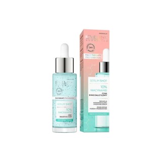 Eveline Serum Shot Kuracja do twarzy, szyi i dekoltu 10% Niacynamid 30 ml Eveline Serum Shot Kuracja do twarzy, szyi i dekoltu 10% Niacynamid 30 ml