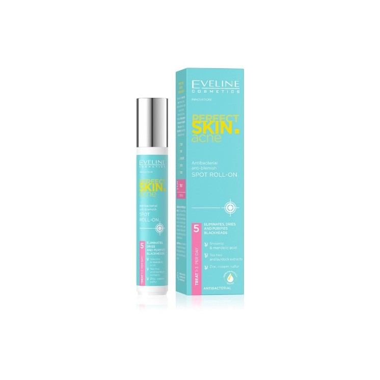Eveline Perfect Skin Acne antybakteryjny Roll-on na niedoskonałości 15 ml