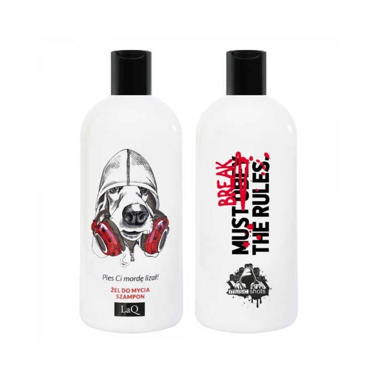 LaQ 2w1 Żel pod prysznic i Szampon do włosów dla mężczyzn Pies 300 ml