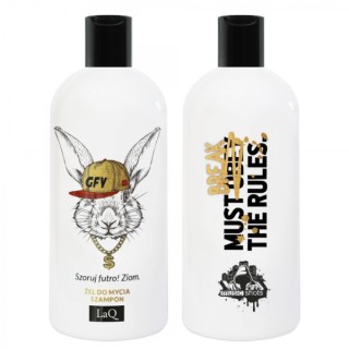 LaQ 2in1 Shower gel and hair shampoo for men Rabbit 300 ml