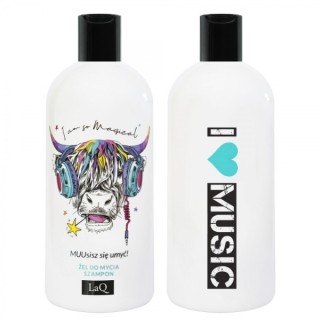 LaQ 2in1 Duschgel und Haarshampoo für Männer Kuh 300 ml