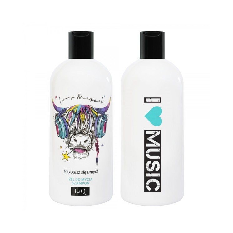 LaQ 2in1 Duschgel und Haarshampoo für Männer Kuh 300 ml