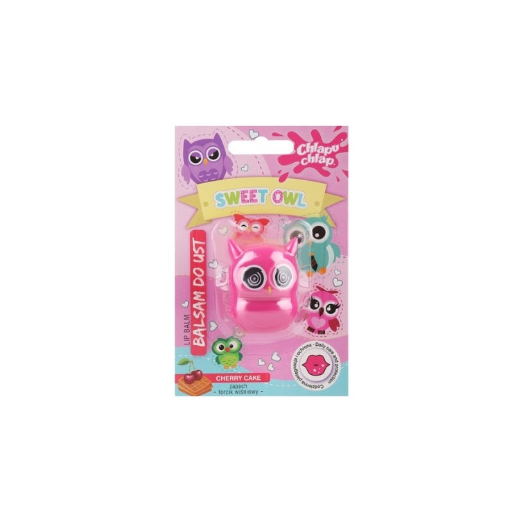 Chlapu Chlap Sweet Owl Balsam do ust Torcik wiśniowy 7 g