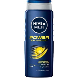NIVEA MEN Żel pod prysznic Power Fresh Effect 500 ml NIVEA MEN Żel pod prysznic Power Fresh Effect 500 ml