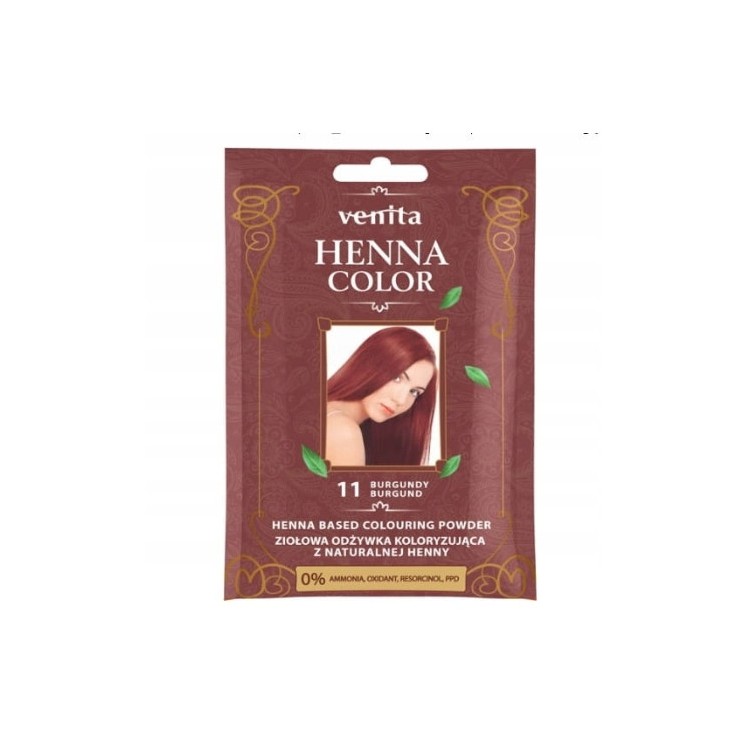 Venita Henna Color трав'яний Фарбуючий кондиціонер з натуральною хною /11/ Бордовий 25 г