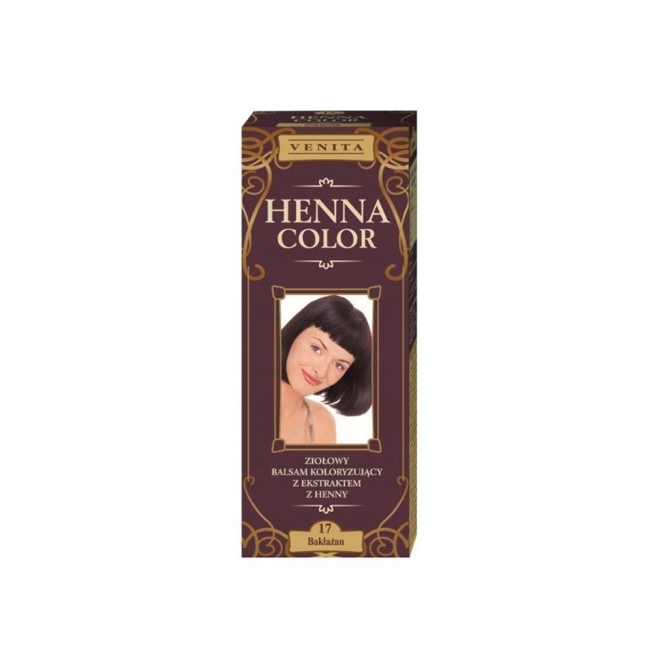 Venita Henna Color Balsam koloryzujący z ekstraktem z henny /17/ Bakłażan 75 ml