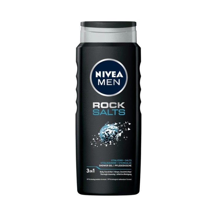 Гель для душу Rock Salts NIVEA MEN 500 мл