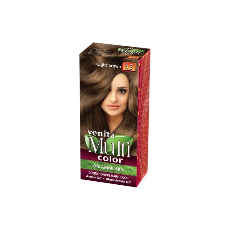 Venita Multi Color Farba do włosów /5.3/ Jasny Brąz 50 ml