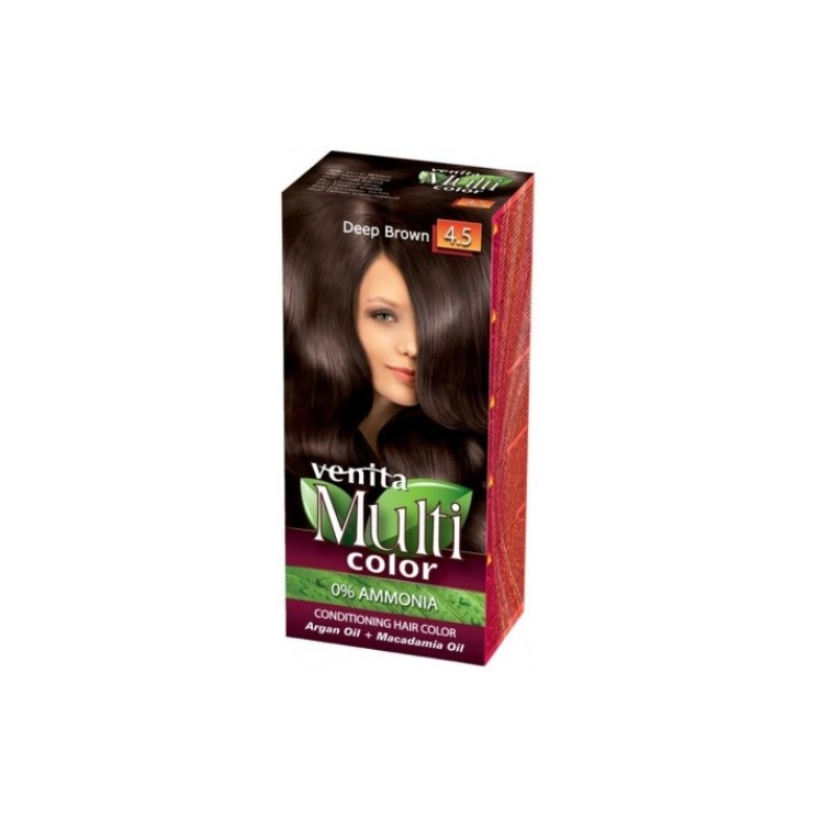 Venita Multi Color Farba do włosów /4.5/ Ciemny Brąz 50 ml