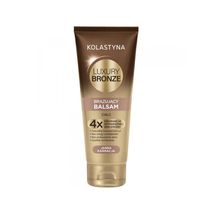 Kolastyna Luxury Bronze brązujący Balsam do ciała Jasna karnacja 200 ml