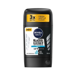 Nivea Men Black & White Antyperspirant w sztyfcie Invisible Fresh 50 ml Nivea Men Black & White Antyperspirant w sztyfcie Invisible Fresh 50 ml