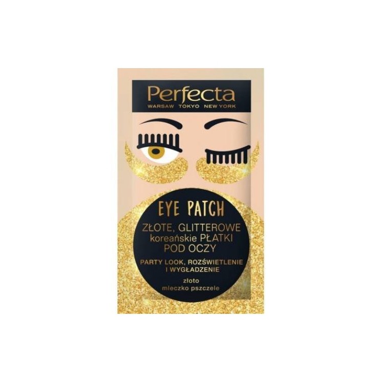 Dax Perfecta Eye Patch glitter Патчі під очі Gold 2 шт