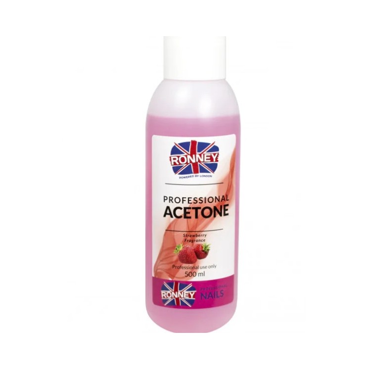 Ronney Professional Aceton do paznokci Truskawka 500 ml