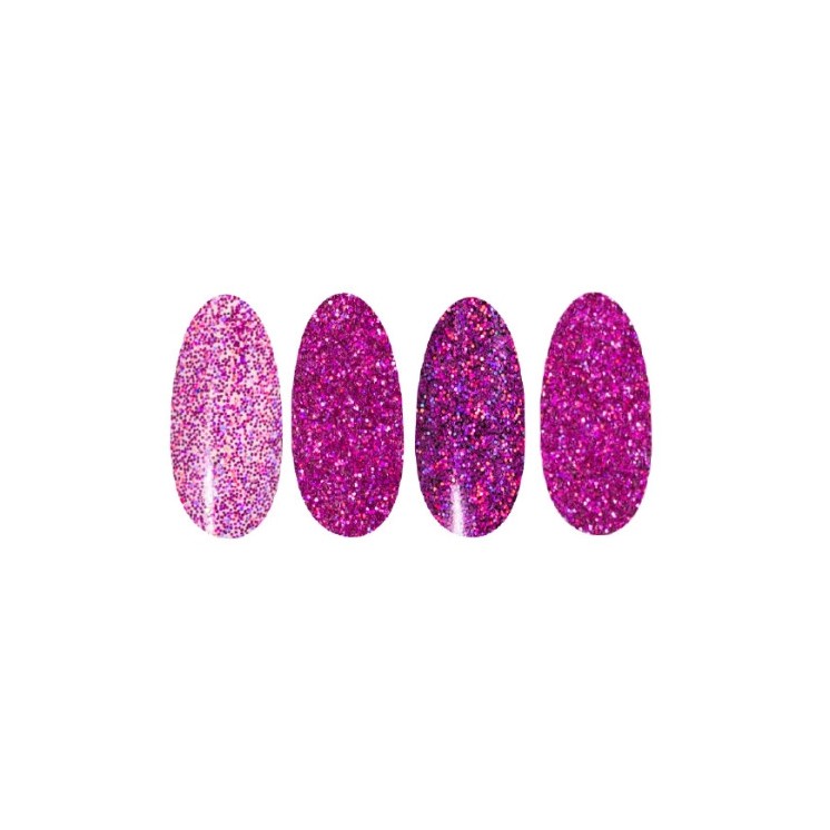 Ronney Holo Effect Nagelpulver /21/ Rosa und Rot