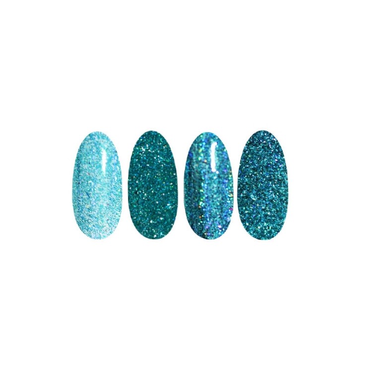 Ronney Holo Effect Nagelpulver /24/ Türkis
