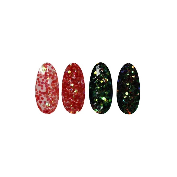 Ronney Glitter Nagelpulver /42/ Rosa Folie