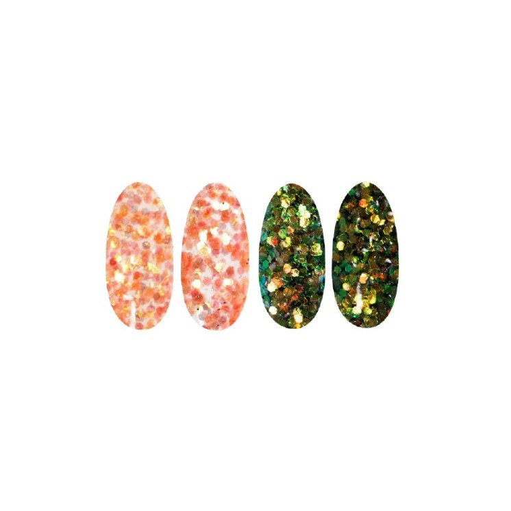 Ronney Glitter Nagelpulver /43/ Orange Folie
