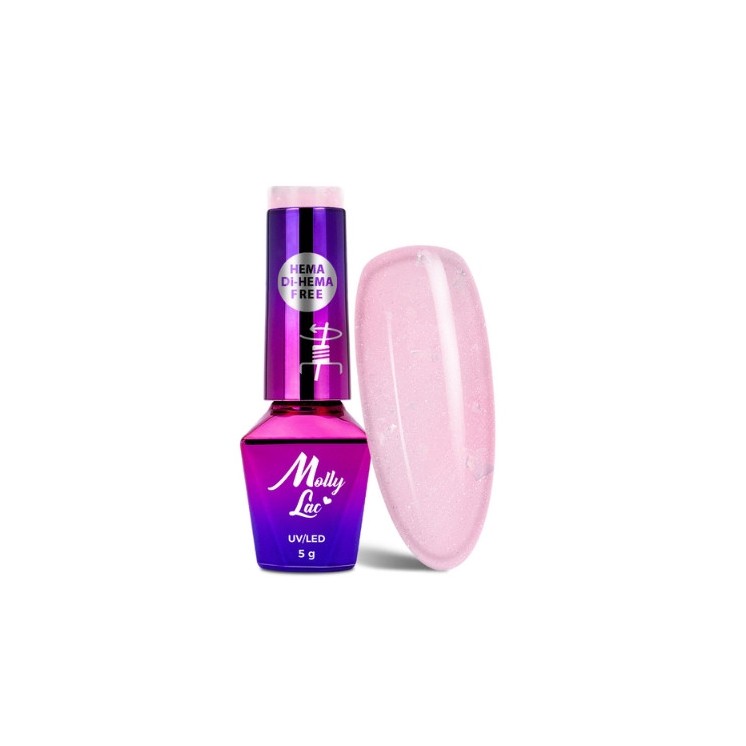 MollyLac /701/ Sparkling French Wedding Party Hybrid-Nagellack 5 g