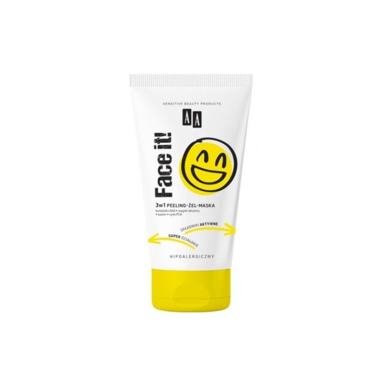 AA Face It 3w1 Peeling - żel - maska do twarzy 150 ml