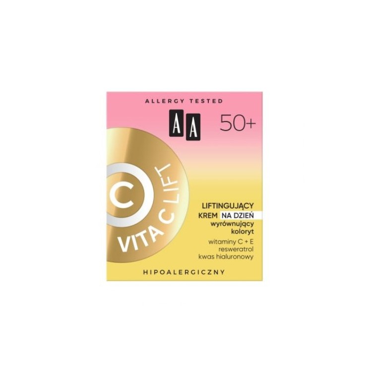 AA Vita C Lift 50+ liftingujący Krem do twarzy na dzień wyrównujący koloryt 50 ml