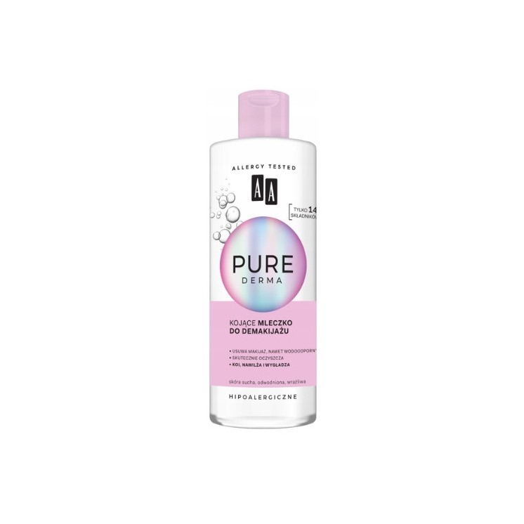 AA Pure Derma beruhigende Make-up-Entfernungsmilch 200 ml