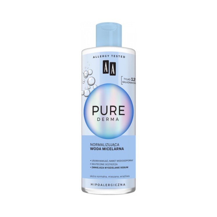 AA Pure Derma Normalizing Micellar Water for the Face 400 ml