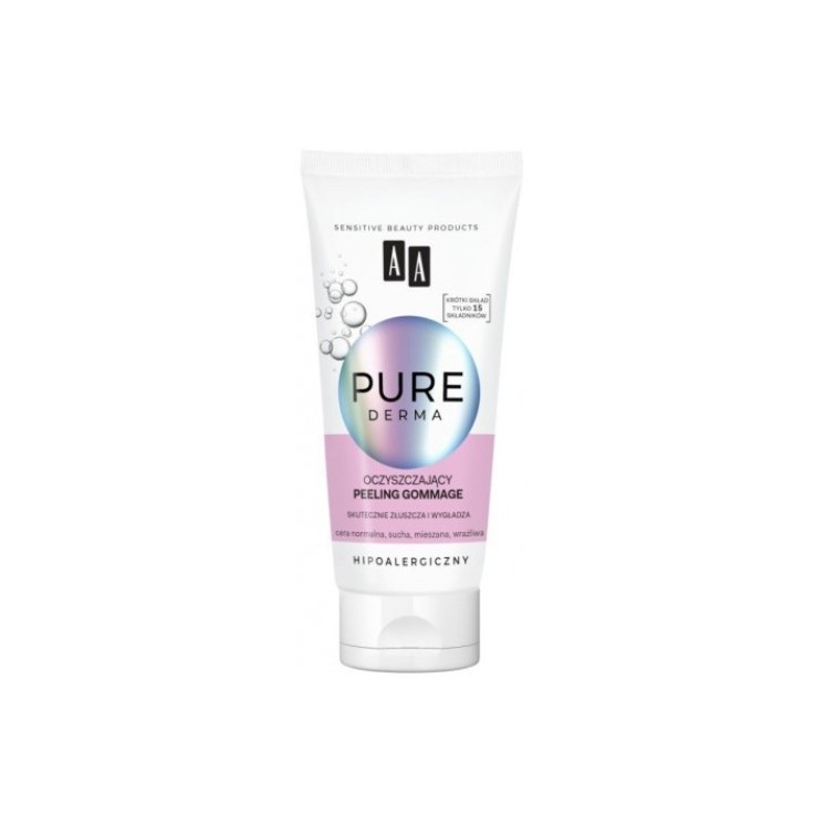 AA Pure Derma oczyszczający Peeling gommage do twarzy 75 ml